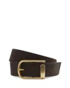 Reiss Chocolate Iyla Suede Half Keeper Belt In Brown