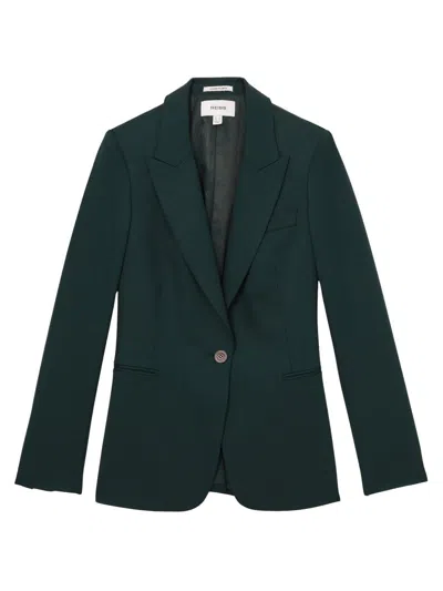 Reiss Women's Jade One-button Blazer In Green