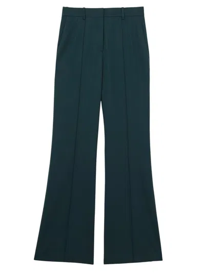 Reiss Women's Jade Wide-leg Trousers In Green