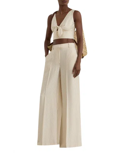 Reiss Women's Jayce Pinstripe Wide-leg Pants In Multi