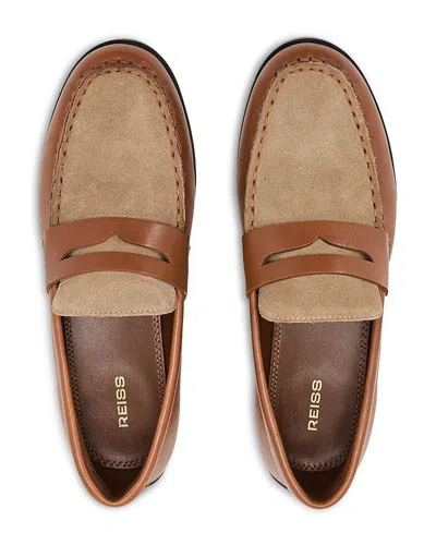 Reiss Women's Kallie Leather & Suede Penny Loafers In Multi