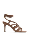 Reiss Women's Keira Square Toe Strappy High Heel Sandals In Nude