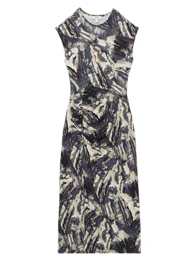 Reiss Women's Lennia Jersey Midi-dress In Multi