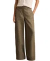 Reiss Ashby Linen Wide Leg Pants In Brown