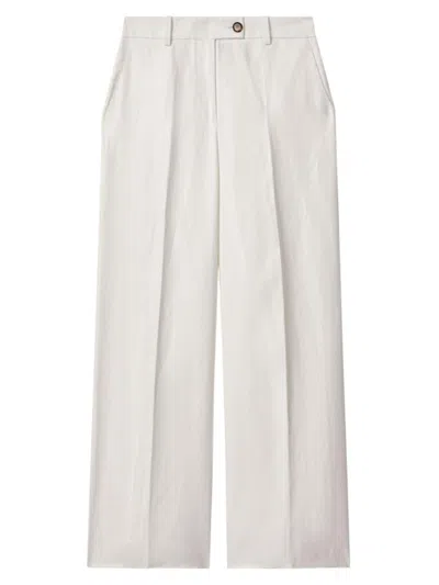 Reiss Women's Lori Wide-leg Trousers In White
