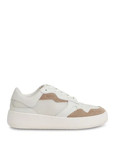 REISS WOMEN'S MESH LOW TOP TRAINER SNEAKERS