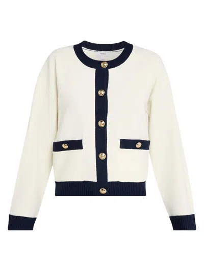 Reiss Women's Olive Cashmere-blend Cardigan In Multi