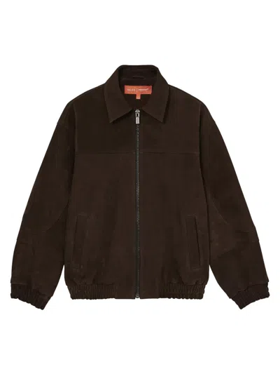 Reiss Women's Rally Oversized Suede Jacket In Brown