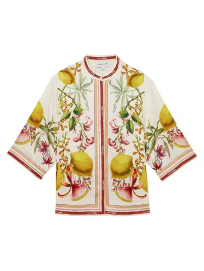 Reiss Women's  X Nybg Winona Botanical Shirt In White