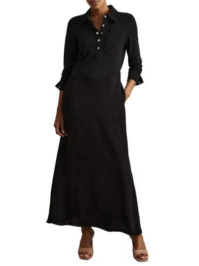 Reiss Women's Rosina Jersey A-line Dress In Black