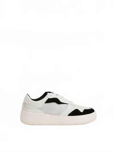 Reiss Women's Ruth Platform Trainer Sneakers In Black, White In Multi