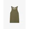 REISS REISS WOMENS SAGE CATRICE ROUND-NECK RELAXED-FIT LINEN-BLEND VEST