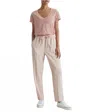 Reiss Women's Short Sleeve Top In Pink In Pink