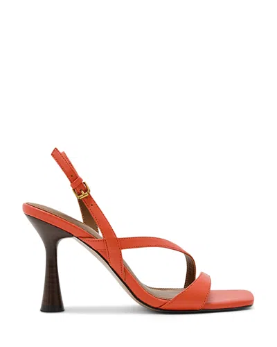 Reiss Women's Strappy High Heel Sandals In Orange