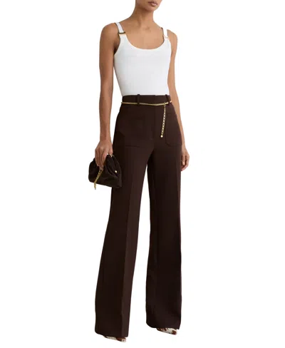 Reiss Women's Stretch-cotton Hardware-detail Vest In White
