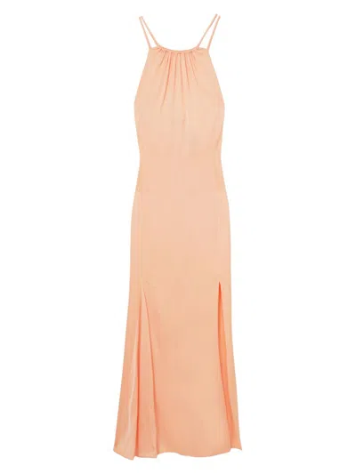 Reiss Women's Tallie Satin Gown In Orange