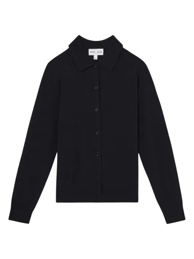 Reiss Women's Tatum Collared Wool Cardigan In Blue