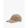 Reiss Womens Taupe Nicole Logo-embroidered Nylon Baseball Cap