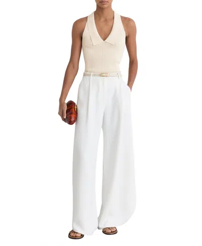 Reiss Women's Vera Knitted Vest In Neutral