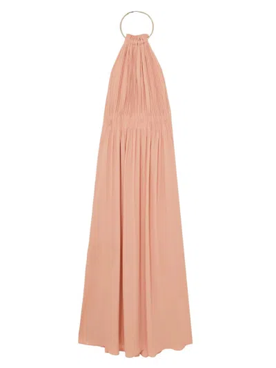Reiss Women's Vinnie Halterneck Gown In Pink