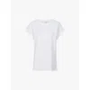Reiss Tereza Cotton-jersey Crew Neck T-shirt In White