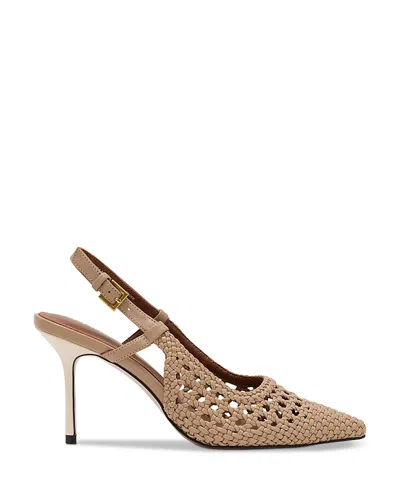 Reiss Women's Woven Slingback Pumps In Brown
