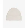 Reiss Womens Cream Alba Cashmere Beanie Hat