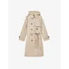 Reiss Azura Trench Coat With Removable Quilted Hood In Neutral