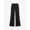Reiss Parisa Velvet Flared Pants In Black