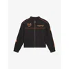 Reiss Wanden Mclaren Racing Printed Short Jacket In Black
