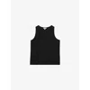 Reiss Womens Black Ruby Sleeveless Stretch-silk Top Xs