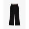 Reiss Womens  Sonnie Wide-leg Woven Trousers In Black