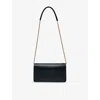 Reiss Womens Black Talia Leather Cross-body Bag