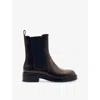 Reiss Brown Leather Chelsea Boots In Brown