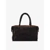 Reiss Womens Chocolate Edie Suede Bowling Bag In Brown