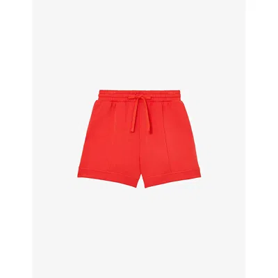 Reiss Womens Coral Red Bea Knitted Shorts Xs