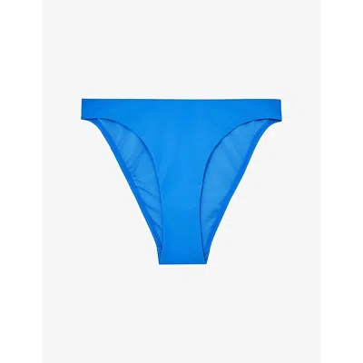 Reiss Womens Cornflower Blue Carina Mid-rise Bikini Briefs