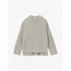 Reiss Elena Cashmere Blend Crewneck Sweater In Grey Marl