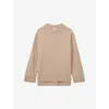 Reiss Camel Laura Wool-cashmere Casual Fit Jumper