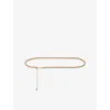 Reiss Womens  Isabella Twist Chain Belt In Neutral