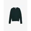 Reiss Womens Green Hester Round-neck Wool Jumper Xs In Green