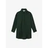 Reiss Womens Green Lauren Long-sleeved Woven Mini Dress In Green