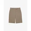 Reiss Womens  X Atelier Lina Tailored Woven Shorts Grey