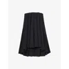 Reiss Womens Flo Strapless Lyocell Mini Dress Indigo In Indigo