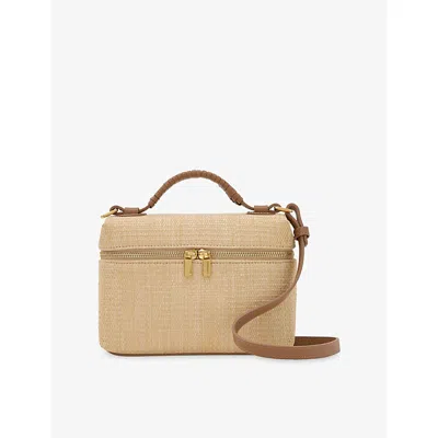 Reiss Womens Ines Woven Cross-body Bag Natural