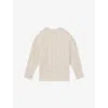 Reiss Womens Ivory  X Les 100 Ciels Oakley Bouclé-texture Knitted Jumper In Ivory