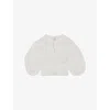 Reiss Remi Cropped Blouson-sleeve Linen Blouse