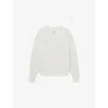 Reiss Womens Jenny V-neck Cotton-knit Jumper White In White