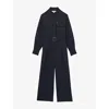 Reiss Kaia Utility Jumpsuit In Navy