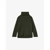 Reiss Womens Eliza Roll-neck Wool-cashmere Knitted Jumper Khaki
